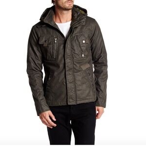 American Stitch Hooded Utility Coat Jacket Deep Olive-Army